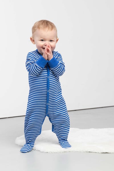 Baby Sleepsuits (2 Pack) - Automobile Navy