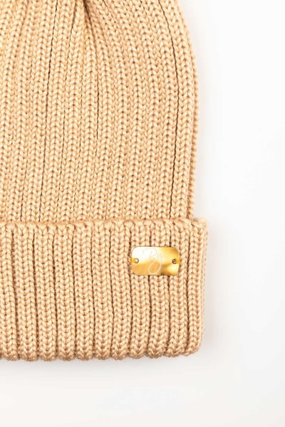 Damen Bommelmütze - Bella - Kamel