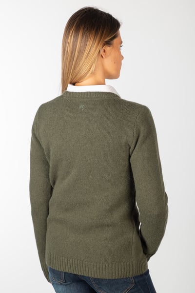 Ladies Crew Neck Character Knit Jumper - Phoebe The Pheasant