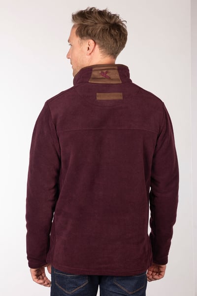 Men's Overhead Fleece - Huggate - Dark Burgundy