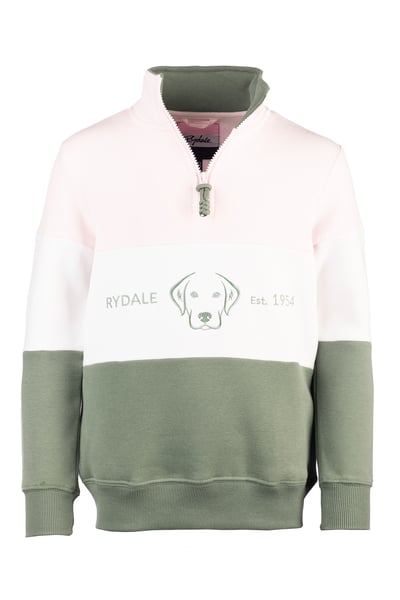 Mädchen-Sweatshirt - Byland II - Labrador Zartrosa/Weiß-Thymian