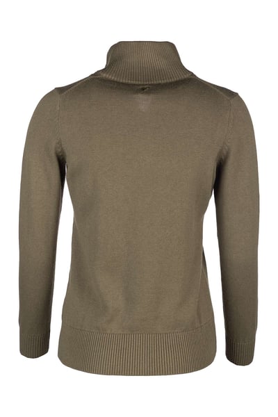 Ladies Quarter Zip Jumper - Ellie - Olive