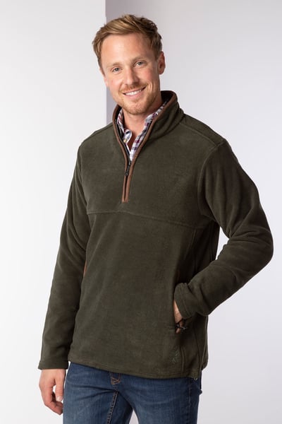 Overhead-Fleece für Herren – Huggate - Khaki