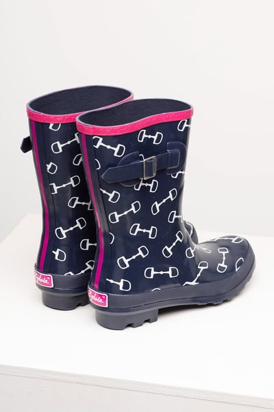 Ladies Mid Calf Wellies - Ripon - Snaffle Navy