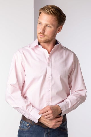 Men's Plain Pink Shirt