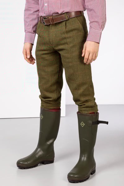 Men's Tweed Shooting Breeks - Derby - Dark Check