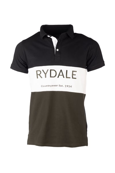 Men's Polo Shirt - Byland - Rydale Olive/White/Black