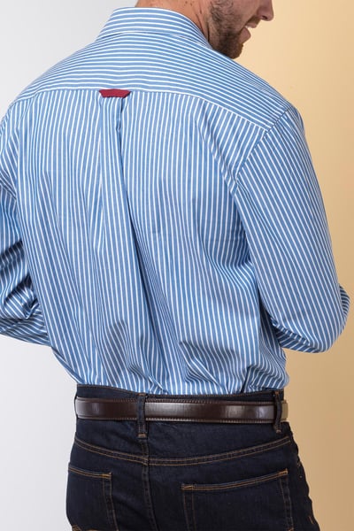 Klassische Oxford-Baumwollhemden für Herren - Matthäus Blau