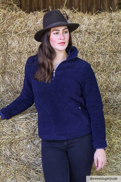 Damen Überkopf-Fleece - Etton II - Marine