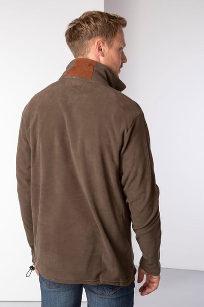 Herren-Overhead-Fleece - Kelk - Rinde