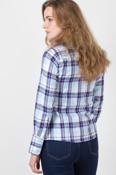 Chemise Hannah Country Check Femme - Sally Check - Sally Bleu