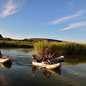 PADDLING DOWN THE ORANGE RIVER