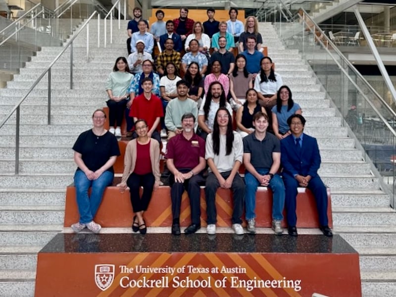 The materials science community from Texas State University, Northern Arizona University/Pasadena City College, and The University of Texas at Austin recently came together for PREM Day, held at Texas State and UT Austin. Image courtesy of Texas State University.
