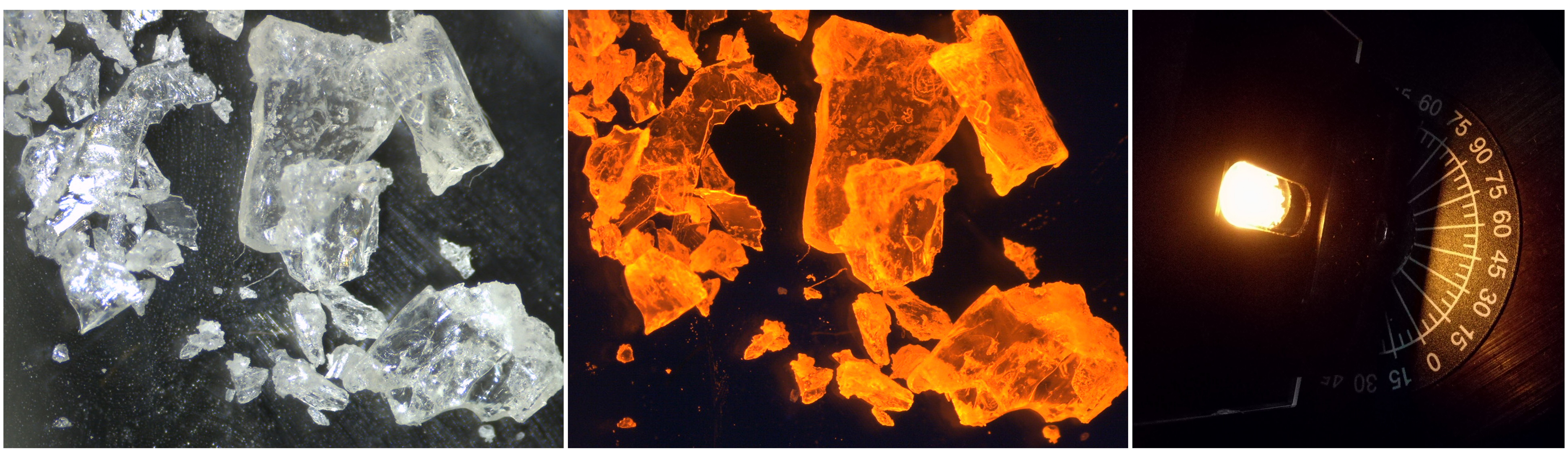 Dilruba's ultrabright orange emitting crystals, 2023