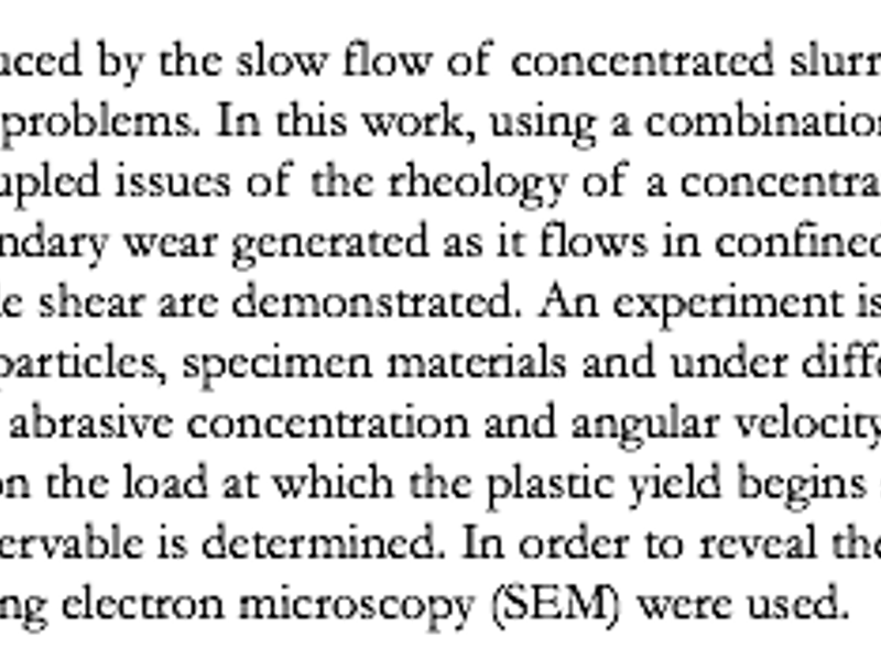 Boundary Study of the Flow of the Concentrated Suspensions   