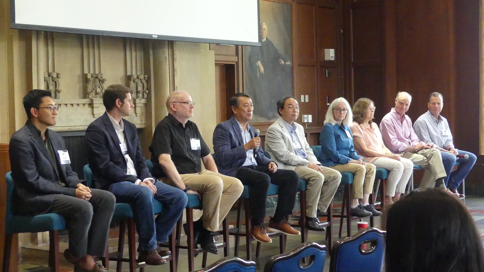 A panel of materials scientists and researchers share career tips with attendees at the recent CAMPS 2026 event. Image courtesy of Texas State University. 