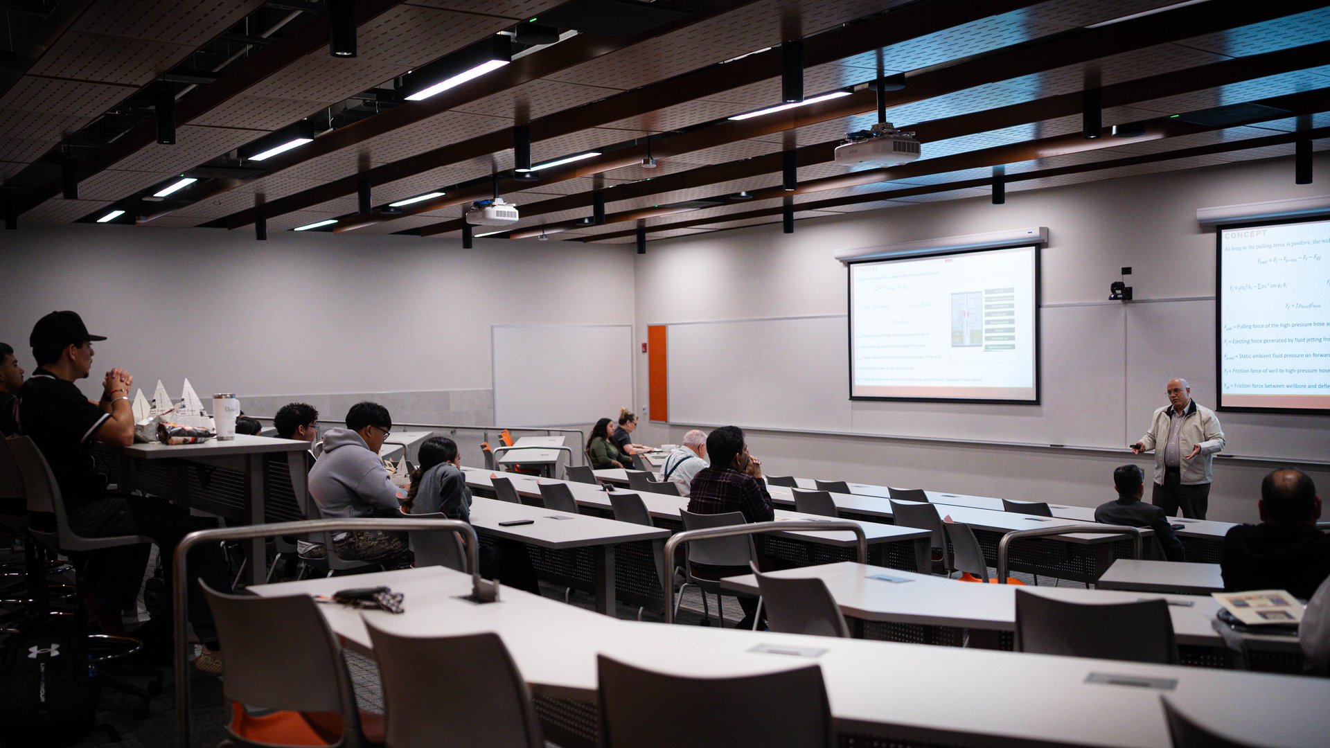 A presenter speaks at the inaugural 