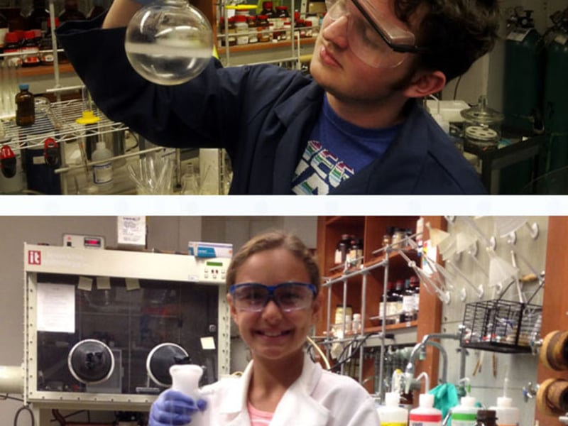 Jack Olsen (top) and Nina Zimakas (bottom)