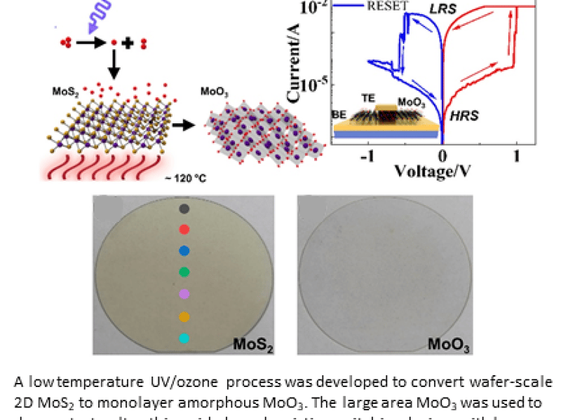 Wafer Scalable Single-Layer Amorphous MoO3