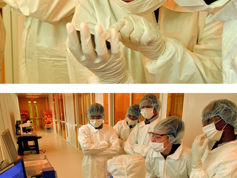 Latin Charter Students in the Singh Center for Nanotechnology Cleanroom Image source: Felice Macera