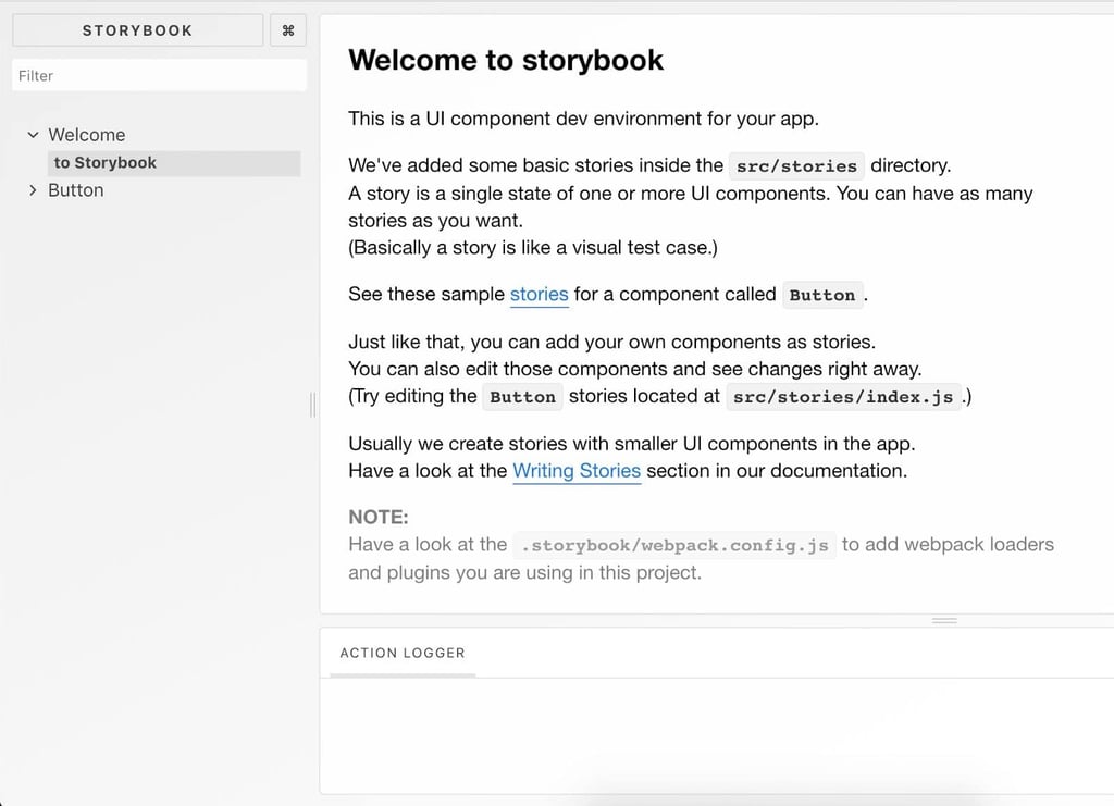 Storybook UI web development for NGOs
