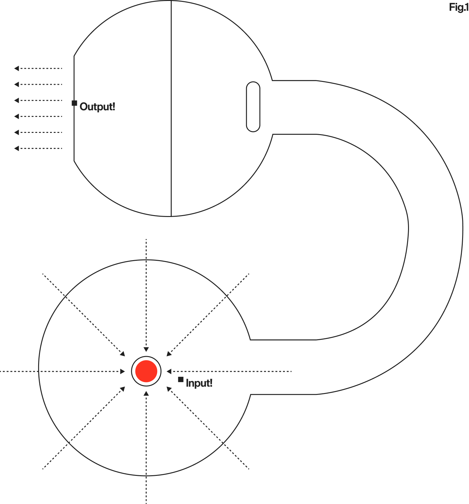 Alignment diagram for the earbud