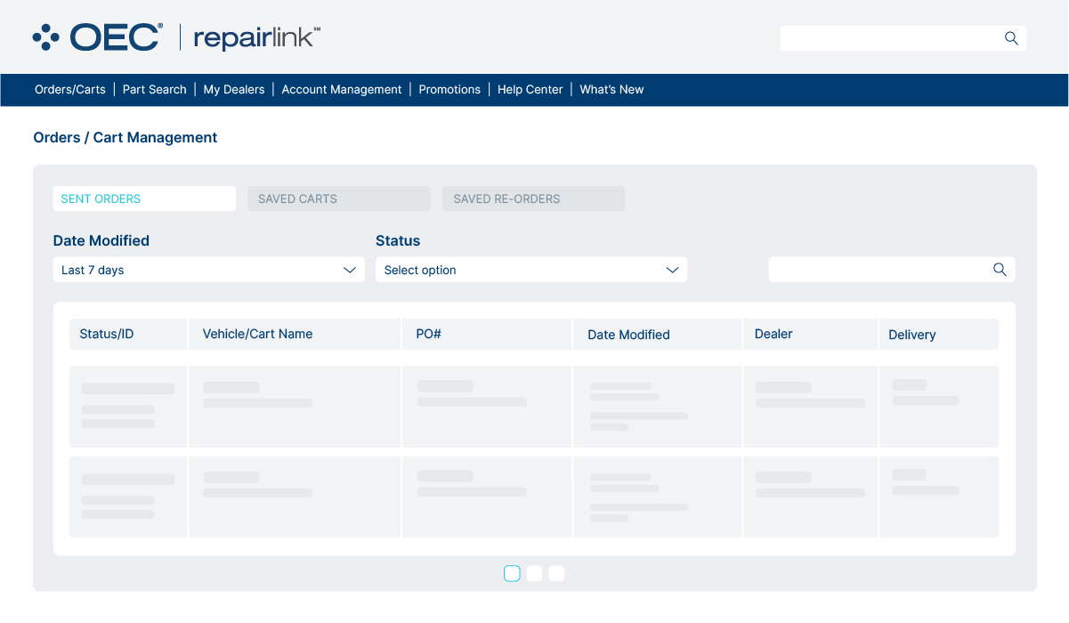 RepairLink Feature Screen