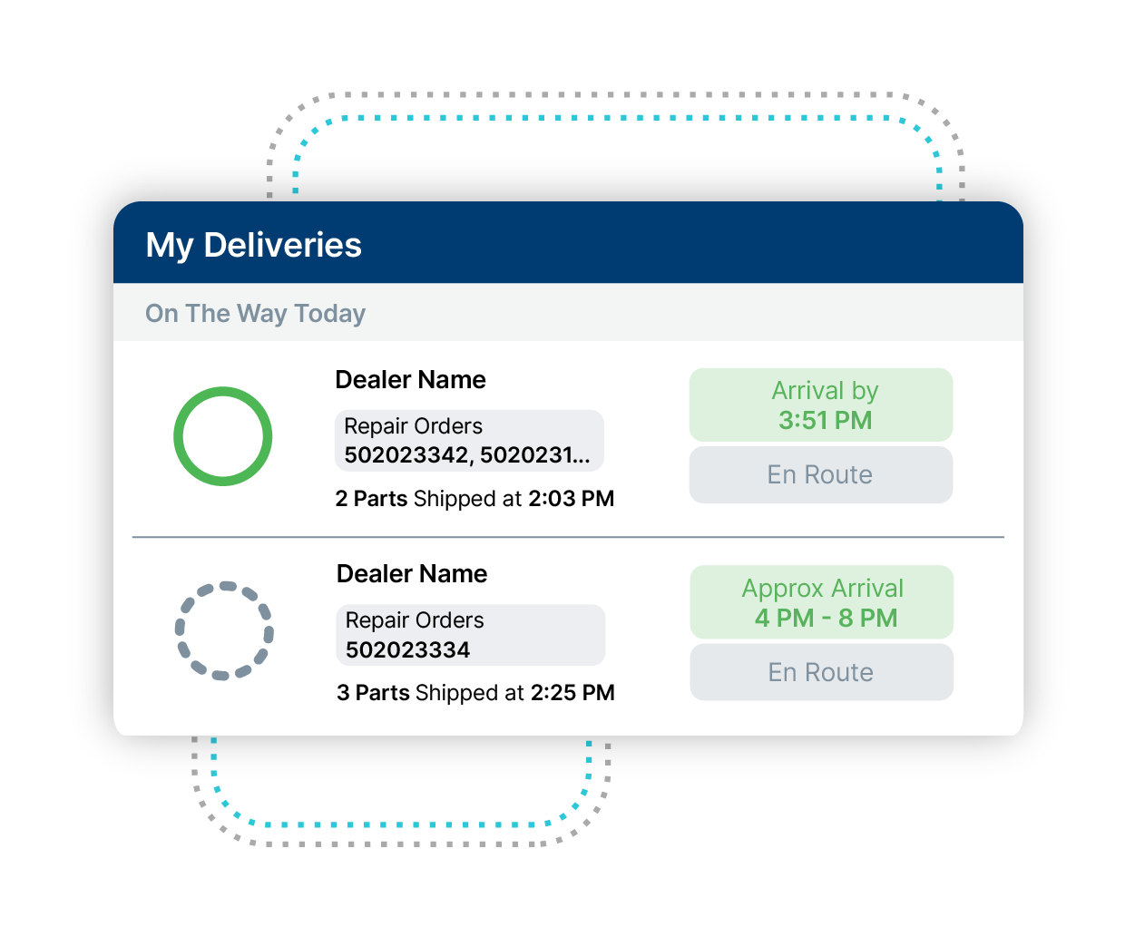 OPSTrax Dealers My Deliveries