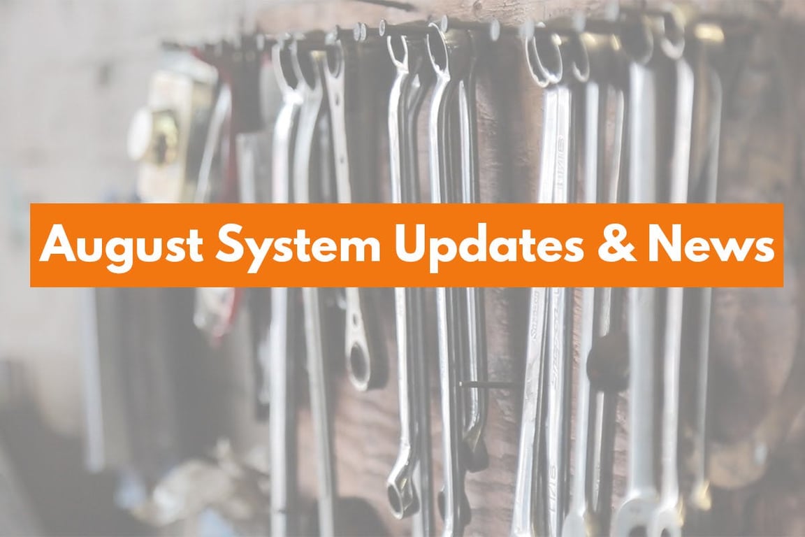 August 2021 System Updates and News