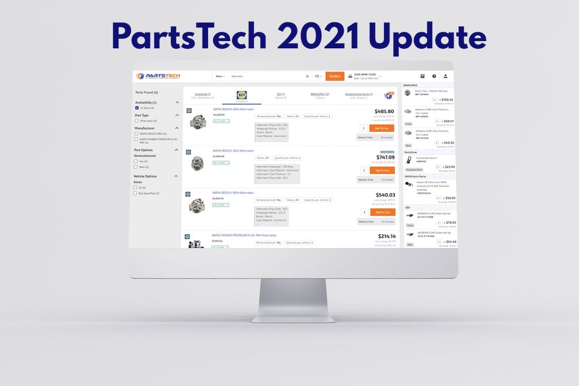 Now Live: PartsTech 2021 Update