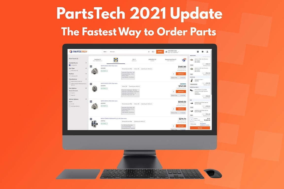PartsTech 2021 Update: The Fastest Way to Order Parts