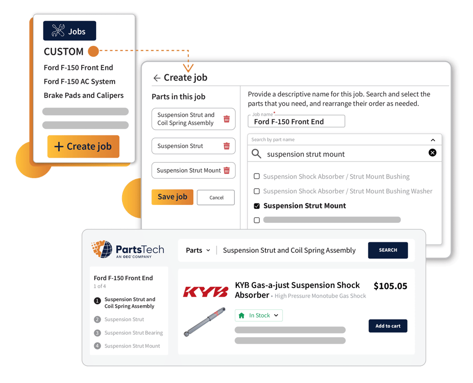 PartsTech Custom Jobs