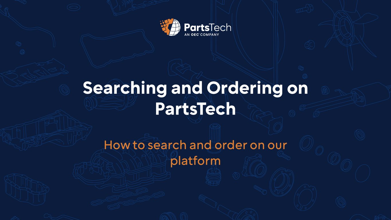 Searching and Ordering on PartsTech