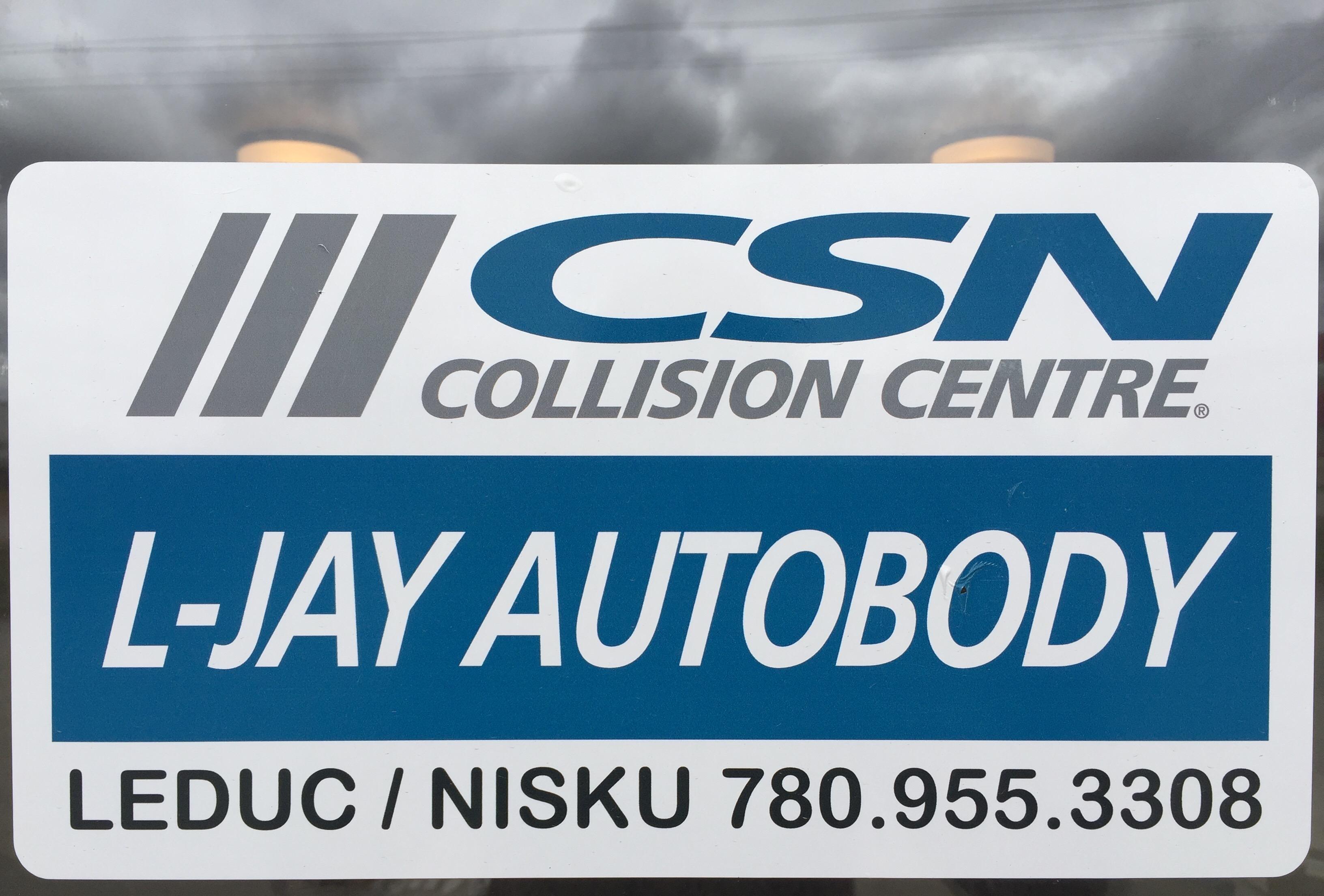 FOR IMMEDIATE RELEASE: CSN L-JAY AUTOBODY Earns Official Certification logo
