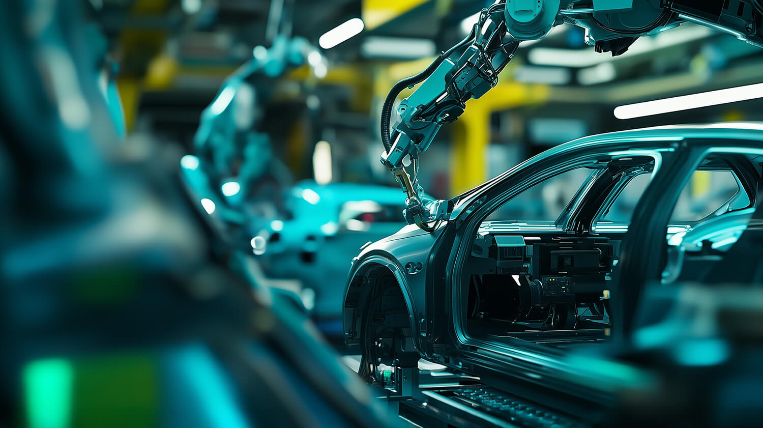 Featured-Blog Electric vehicle on production line