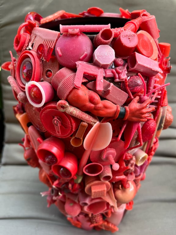 Red Vase by Donald Harvey