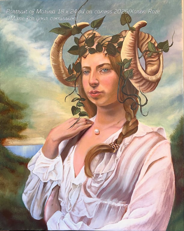Portrait of Diana by Karen Roze
