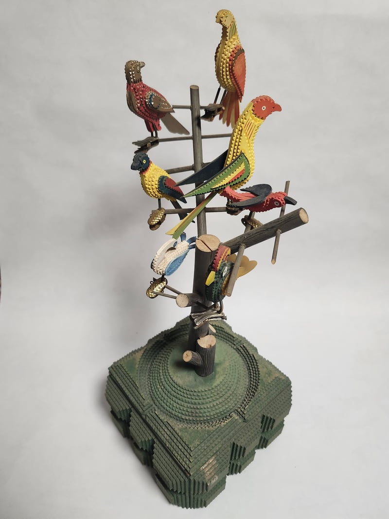 Fraktur Bird Tree by David Schump
