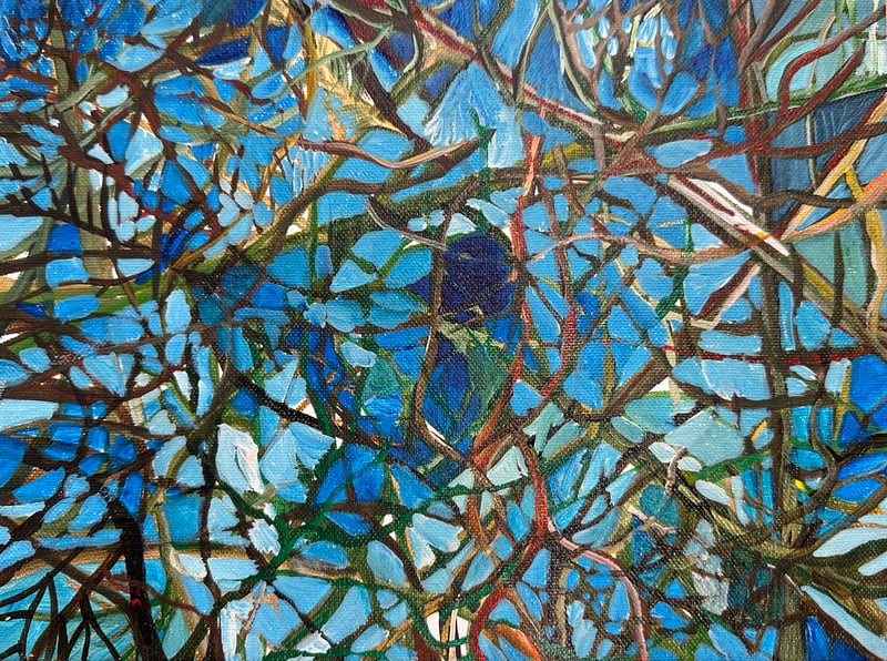 Blue Scramble by Kate Davison Mitchell