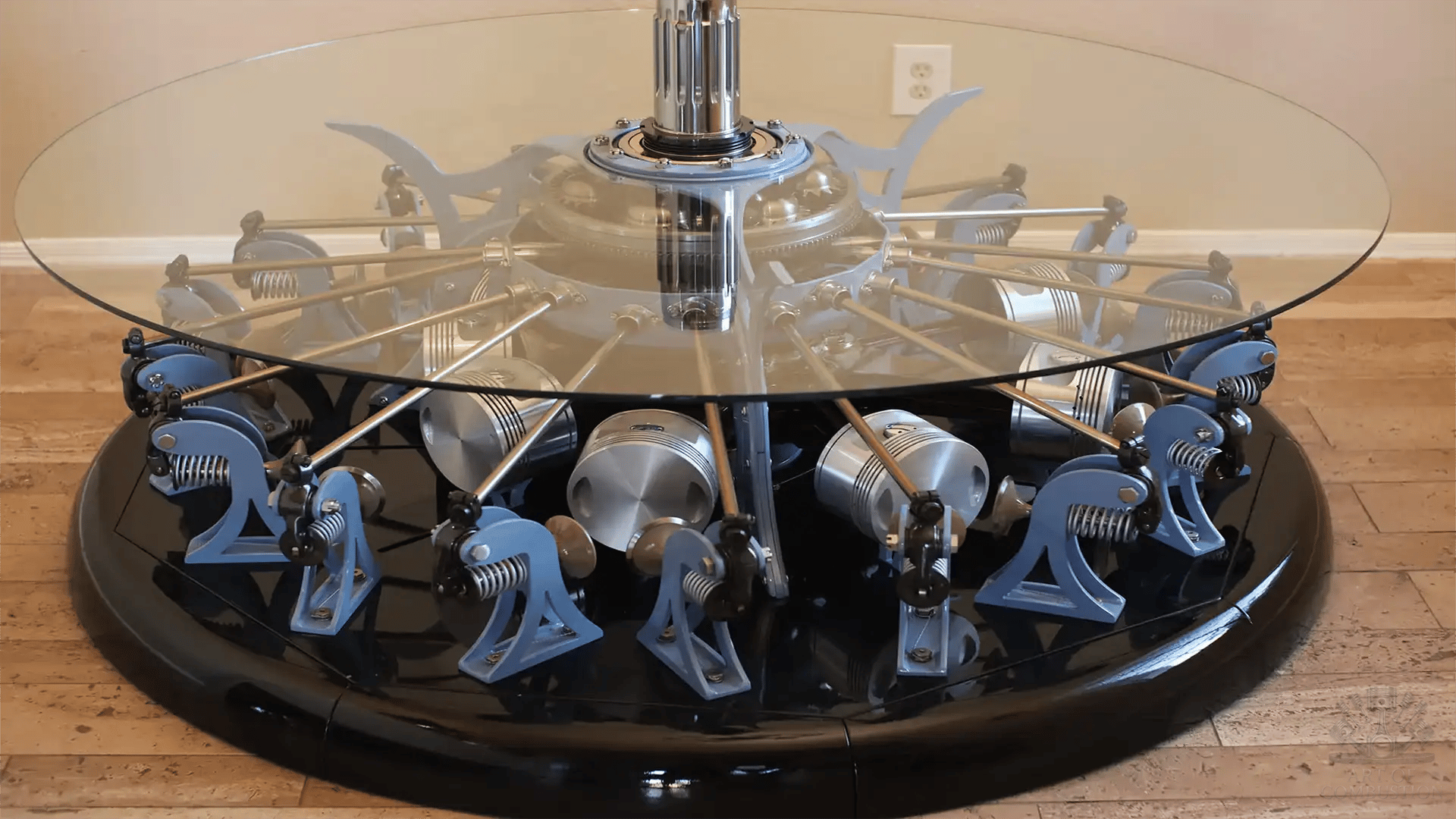The Warbird radial engine motion table
