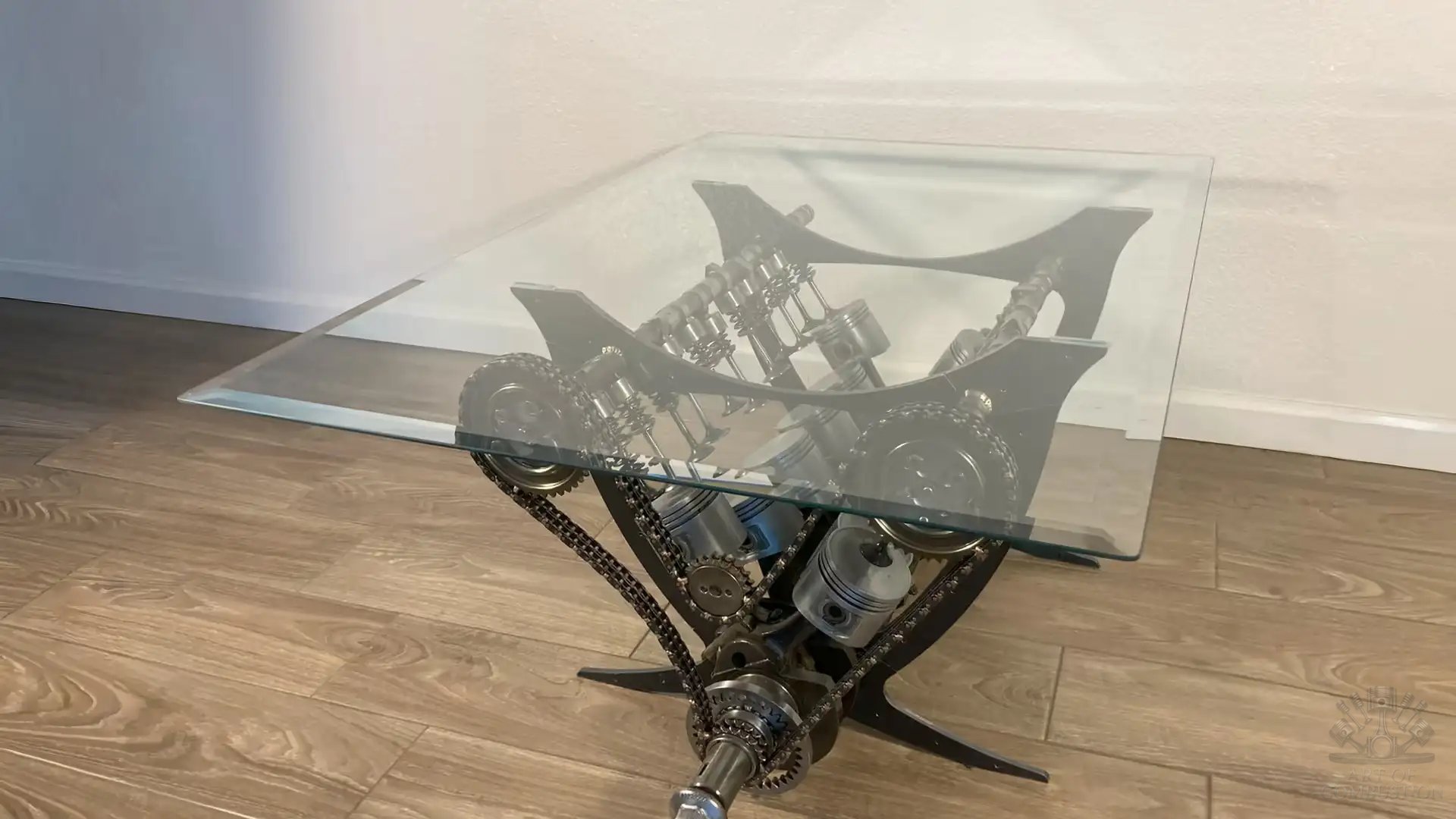 Engine block coffee table