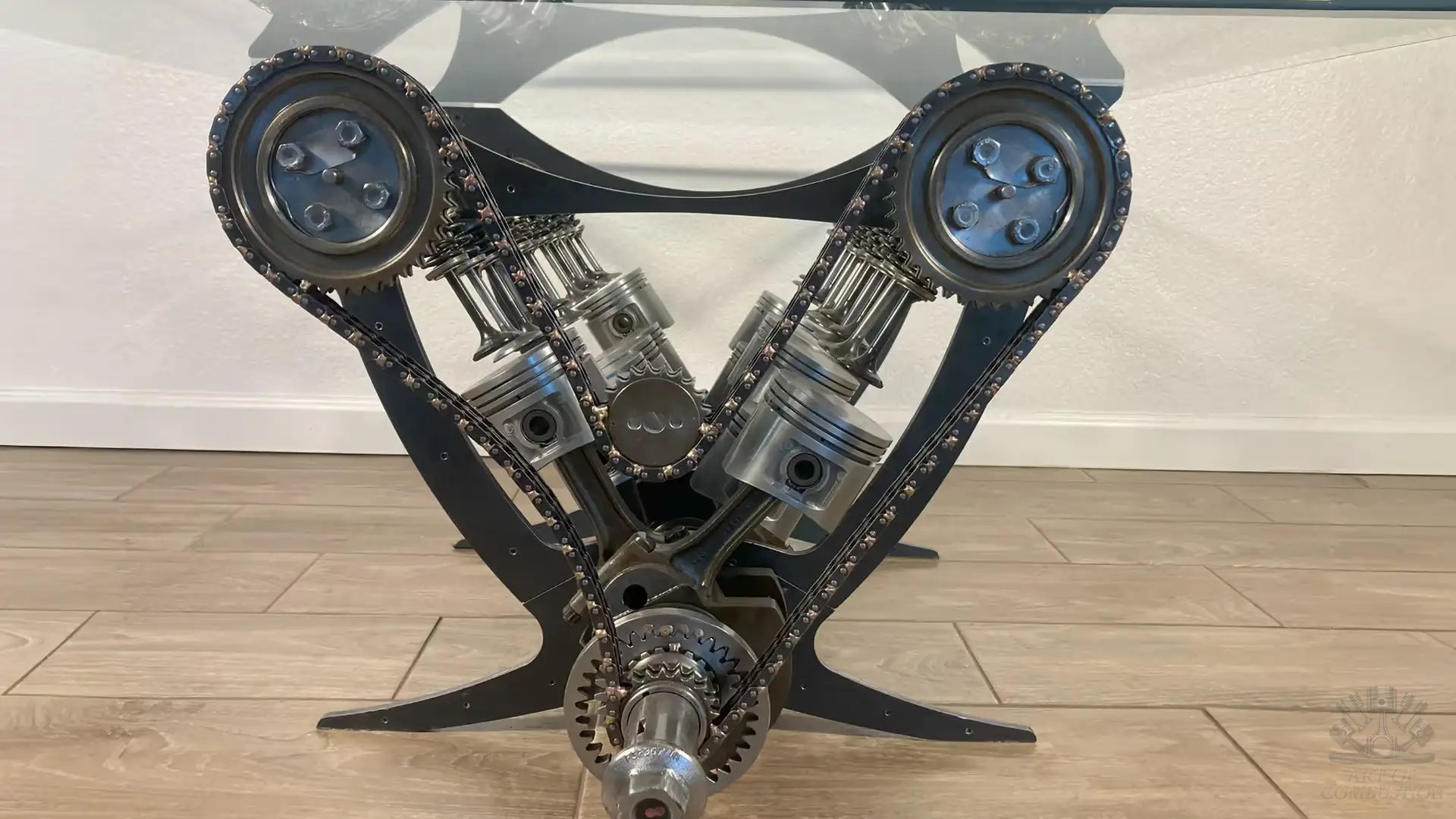 Jaguar V12 Engine Internals Coffee Table