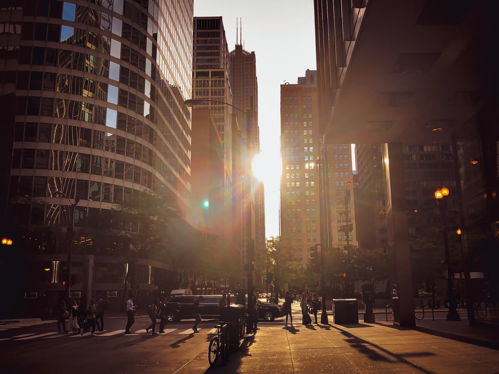 The Chicago downtown skyline