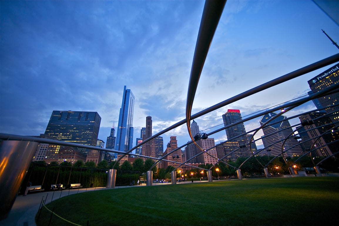 Visitors at Millennium Park, Chicago