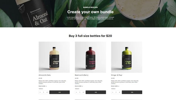 Essential template preview