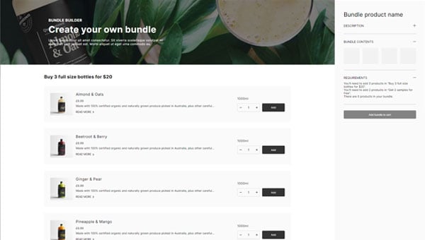 Showcase template preview