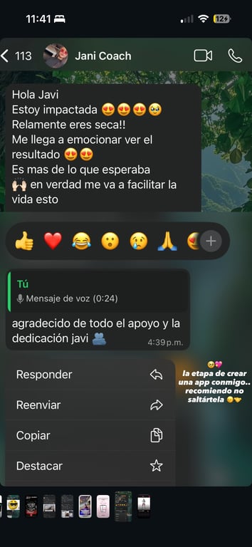 Testimonio WhatsApp 3
