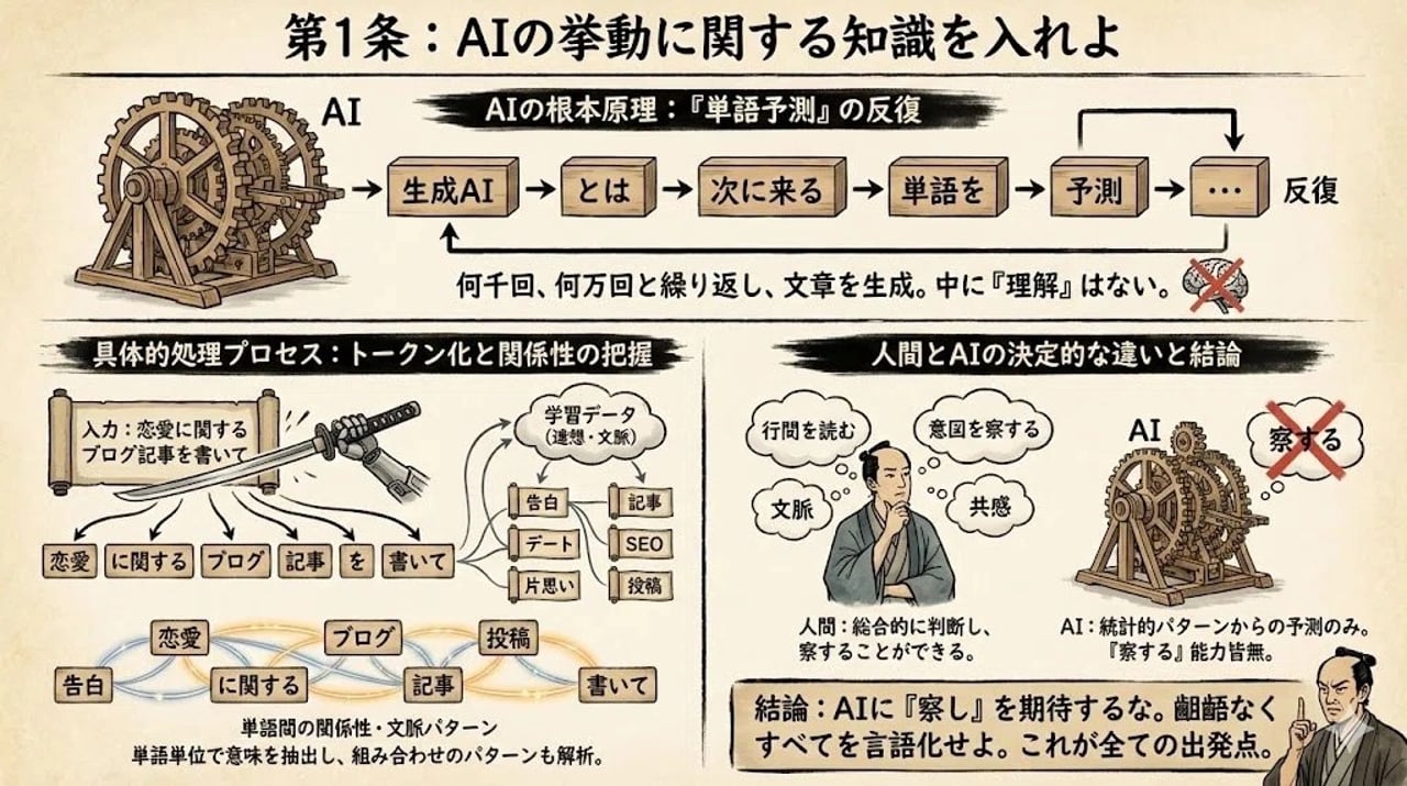 Infographic from reference info with classic Japanese font