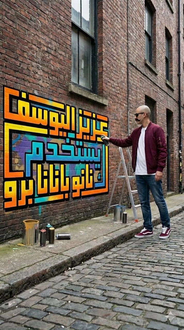 Portrait edit with sunglasses, mustache, and 9:16 ratio