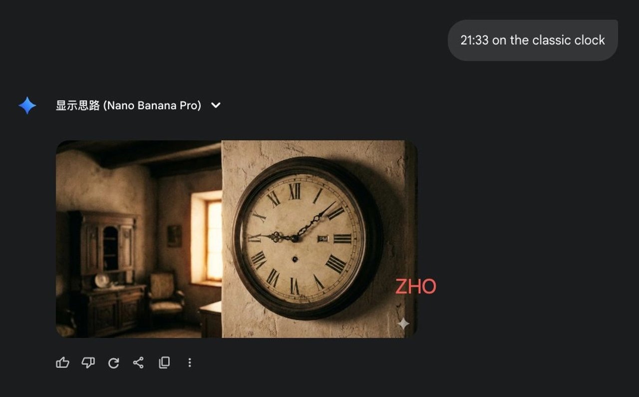 Clock face time rendering test